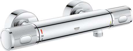 Grohe precision feel thermostatische douchekraan - 12 cm - aquacalibrator - met cooltouch technologie - inclusief koppelingen - chroom