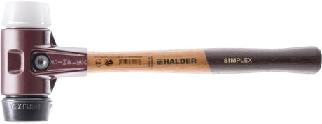 Halder ø50 mm simplex 3027 hamer met verwisselbare doppen rubber superplastic - 3027.050