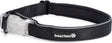 Beeztees safety gear parinca halsband hond - hondenhalsband - led - nylon - zwart - 50-55x2,5 cm xl