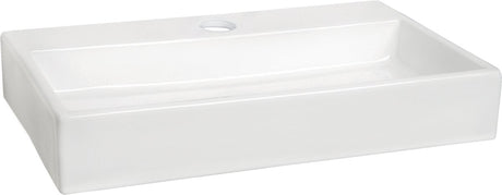 Differnz flat small fonteinbak - keramiek wasbakje met kraangat - compact en eenvoudig schoon te houden - geschikt voor kleine badkamers - afmetingen 38 x 24 x 7 cm - kleur wit
