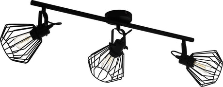 Eglo tabillano spot - e27 - 77,5 cm - zwart
