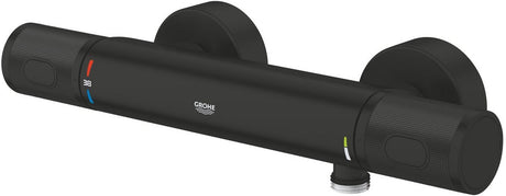 Grohe precision feel thermostatische douchemengkraan met cooltouch - wandgemonteerd - waterbesparend - mat zwart