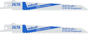 Wolfcraft - reciprozaagblad voor hout met spijkers - 130mm sabelzaagblad bim - 2678000