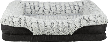 Trixie - vital hondenmand lino - hoekig - zwart grijs - 90x65 cm