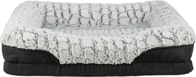 Trixie - vital hondenmand lino - hoekig - zwart grijs - 90x65 cm