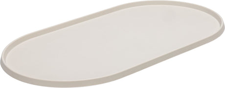 Designed by lotte oona placemat hond kat - placemat voerbak - vaatwasserbestendig - silicone - beige - 55x30x1,7 cm