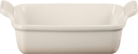 Le creuset ovenschaal 19 cm - 1,1 l - aardewerk - meringue - rechthoek