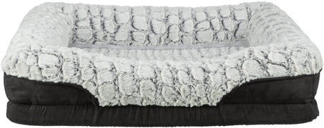 Trixie - vital hondenmand lino - hoekig - zwart grijs - 70x55 cm
