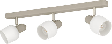 Eglo corato spot - e14 - 52 cm - wit|beige - staal|glas