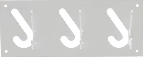 Gispen 1x3 - kapstok - zilver - 30 cm breed