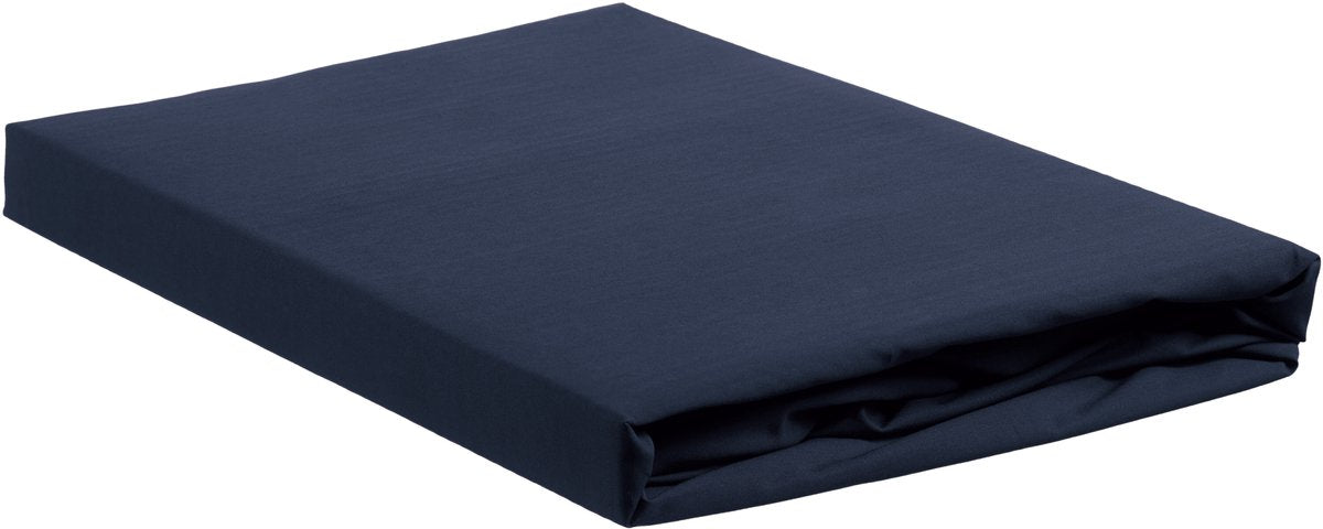 Ambiante katoen - topper hoeslaken - 120x200 - donker blauw