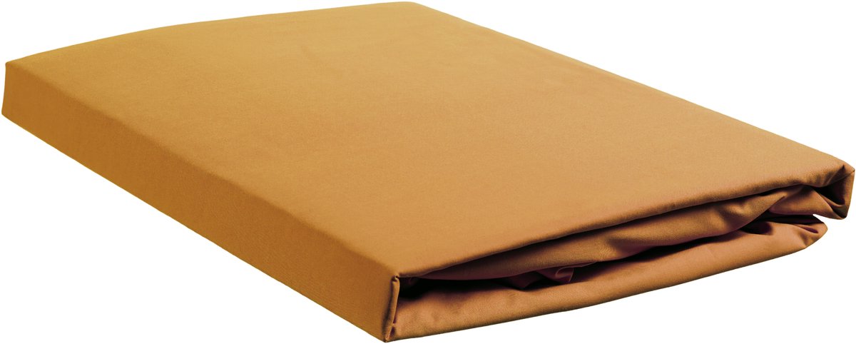 Ambiante katoen - topper hoeslaken - 200x200 - oker