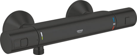 Grohe precision start thermostatische douchekraan - 15 cm - waterbesparend - inclusief koppelingen - mat zwart