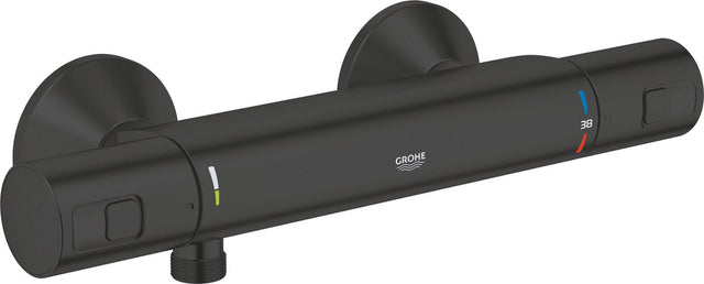 Grohe precision start thermostatische douchekraan - 15 cm - waterbesparend - inclusief koppelingen - mat zwart