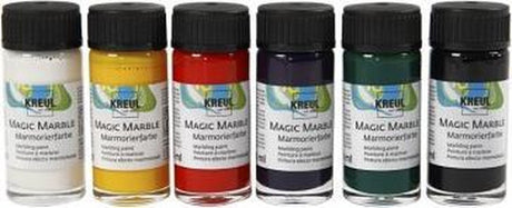 Creativ company magic marble-verf, 6x20ml