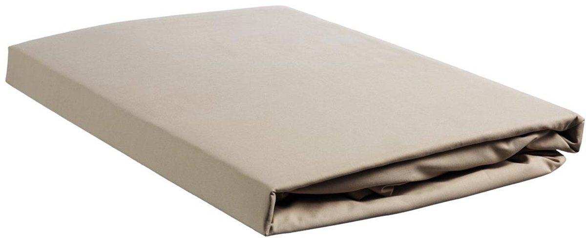 Ambiante katoen - topper hoeslaken - 200x200 - taupe