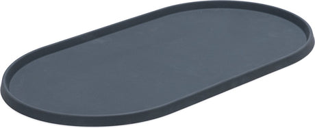 Designed by lotte oona placemat hond kat - placemat voerbak drinkbak - vaatwasserbestendig - silicone - antraciet - 45x25x1,5 cm s