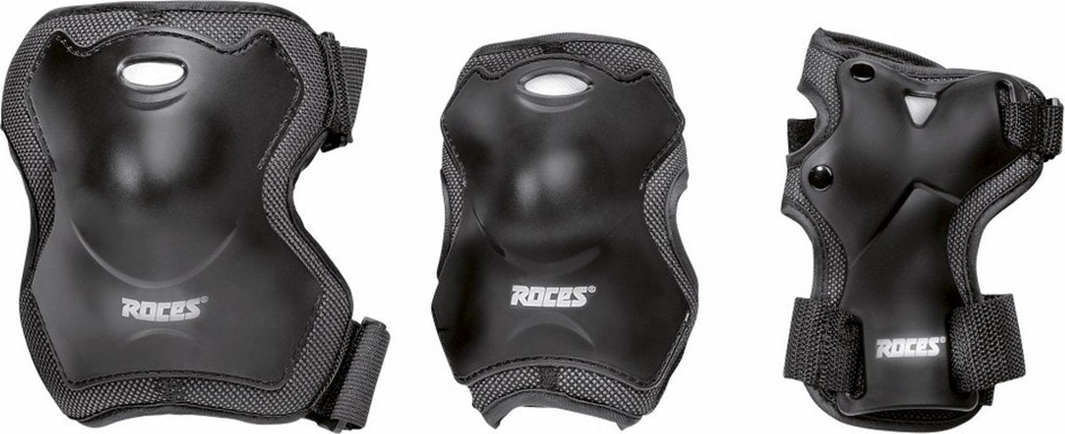 skatebeschermingsset Super unisex zwart maat L 6-delig