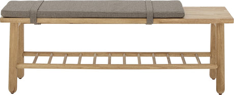 Bloomingville - linde bank - beige - rubberhout