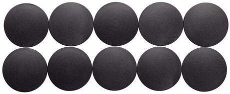 Maul magneet rond 10 stuks 2,5 kg kunststof ferriet bruchsicher erodiert lackiert ø 3.8 x 1.55 cm zwart
