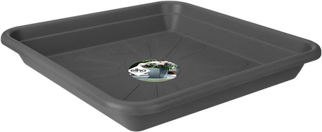 Elho universele schotel vierkant 35 - schotel voor binnen buiten accessoires - ø 35.0 x h 5.2 cm - antraciet