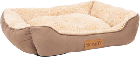 Scruffs cosy - comfortabele zacht gevoerde hondenmand - karamel bruin - x-large 90 x 70 cm xl