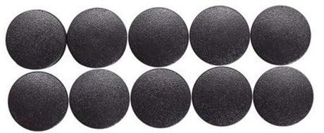 Maul magneet rond 10 stuks 0,15 kg kunststof ferriet bruchsicher erodiert lackiert ø 1.5 x 0.7 cm zwart