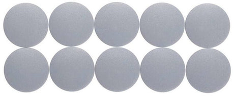 Maul magneet rond 10 stuks 0,6 kg kunststof ferriet bruchsicher erodiert lackiert ø 2.4 x 0.8 cm grijs