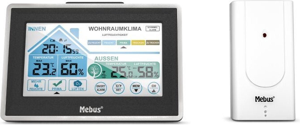 Mebus 01026 01026 draadloos weerstation