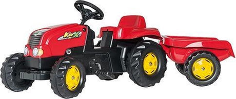 Rolly toys rollykid rood - traptractor met aanhanger