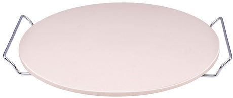 Alpina pizzasteen - pizza steen voor bbq en oven - ø33 cm - baksteen voor krokante korst - hittebestendige ovensteen