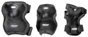 skatebeschermingsset Super unisex zwart maat M 6-delig