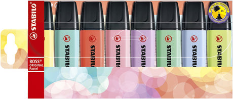 Stabilo boss original pastel - markeerstift - set 8 stuks