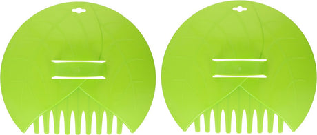 Kinzo garden bladgrijpers - 2 stuks - om bladeren en tuinafval bij elkaar te harken