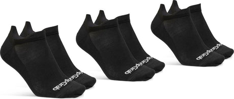 Gripgrab - classic no show zomer fietssokken 3pack enkelsokken coolmax sport sokken - zwart - unisex - maat l (44-47)