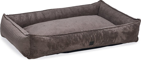 Designed by lotte ribbed - hondenmand - bruin - 120x80x23 cm