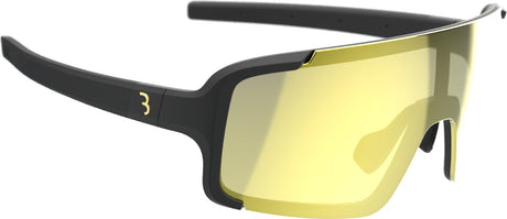 Bbb cycling chester ph frameless fietsbril –fotochromatische wielrenbril met torische lens – full-frame – grilamid – mat zwart mlc goud – bsg-69ph one size
