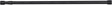 Differnz round douchestang - verstelbaar - 75 tot 125 cm - zwart