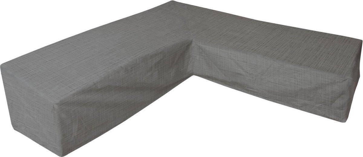 Eurotrail waterdichte hoes voor l vormige loungeset, hoekbank, cantonic 225x225x100 70 cm, grijs