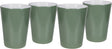 Bo-camp - beker - two-tone - melamine - 4 stuks - groen