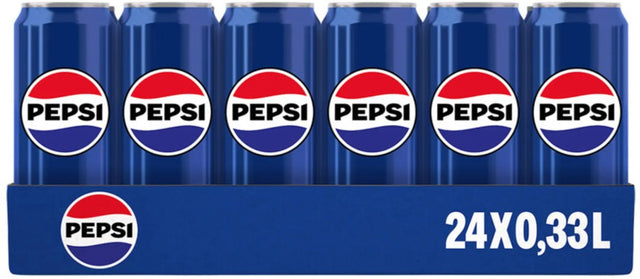 Pepsi - regular - 24 x 330 ml - tray - voordeelverpakking