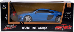 Kool speed audi - radiografisch bestuurbare auto - schaal 1:24 - blauw