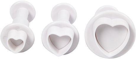 Creativ company uitsteekvormen met stempel hart, 3st.