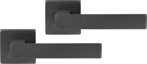 Differnz | tilburg deurkruk | vierkant rozet | gun metal