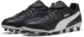 Puma king liga fg ag unisex sportschoenen - black- silver- white 43