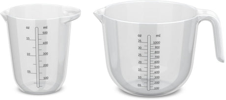 Mepal maatbekerset 2-delig chef it - maataanduiding - vaatwasmachinebestendig - bakspullen - transparent