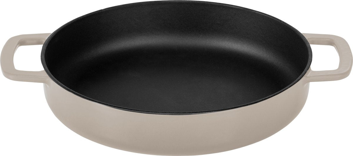 Combekk gietijzeren koekenpan ø 24cm - 100% gerecycled - pfas-vrij - geschikt voor o.a. inductie en bbq - sand
