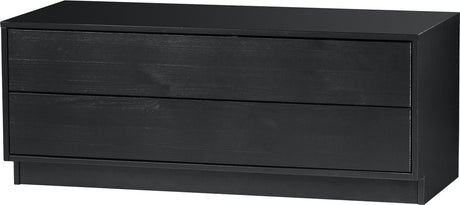 Woood finca tv meubel - grenen - zwart - 40x100x40