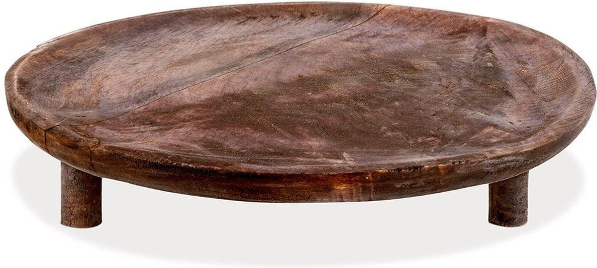 Vilde serie - houten serveerplank - 30 cm - mango hout - op nootjes