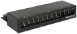 Delock keystone desktop patch panel 12 poort zwart
